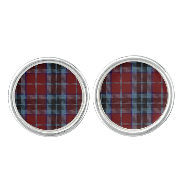 Clan MacTavish Plaid Cuff Links (Front)