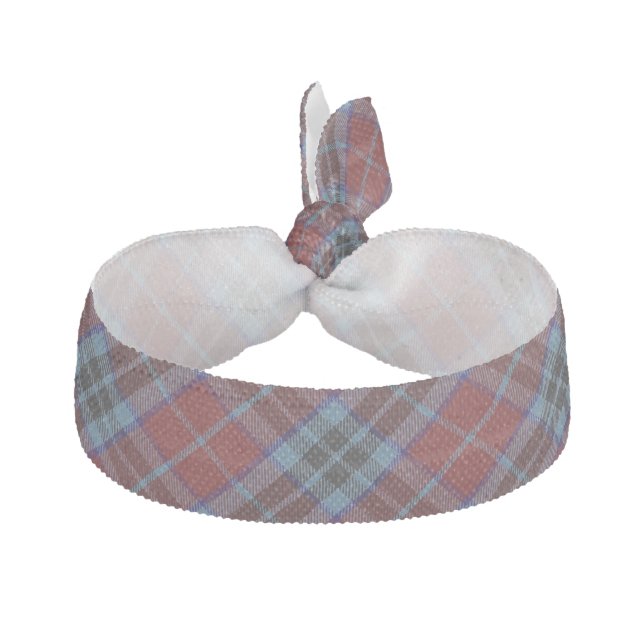 Clan MacTavish Scottish Accents Blue Red Tartan Hair Tie (Front)
