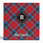Clan MacTavish Tartan 3 Ring Binder (Front)