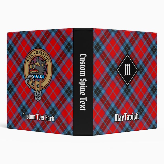 Clan MacTavish Tartan 3 Ring Binder (Background)