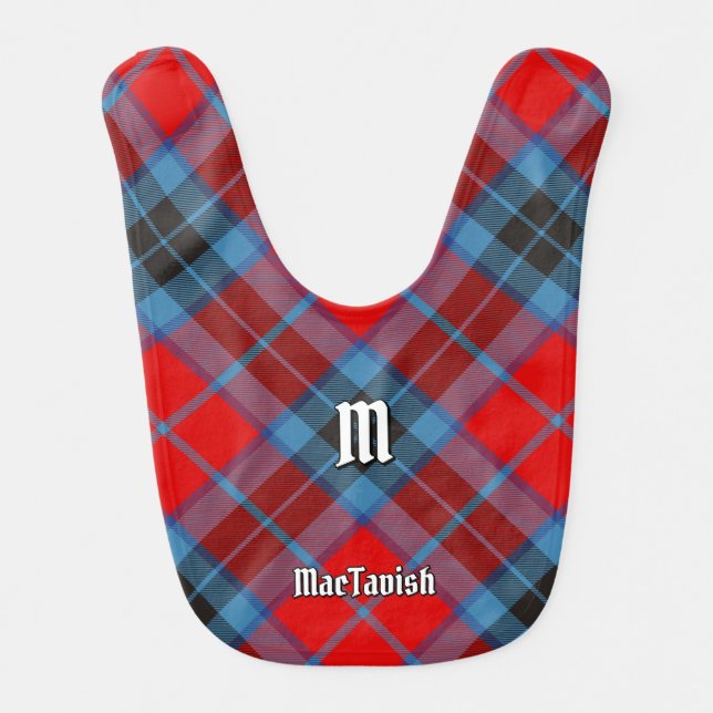 Clan MacTavish Tartan Baby Bib (Front)