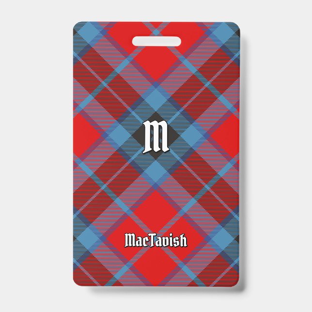 Clan MacTavish Tartan Badge (Front)