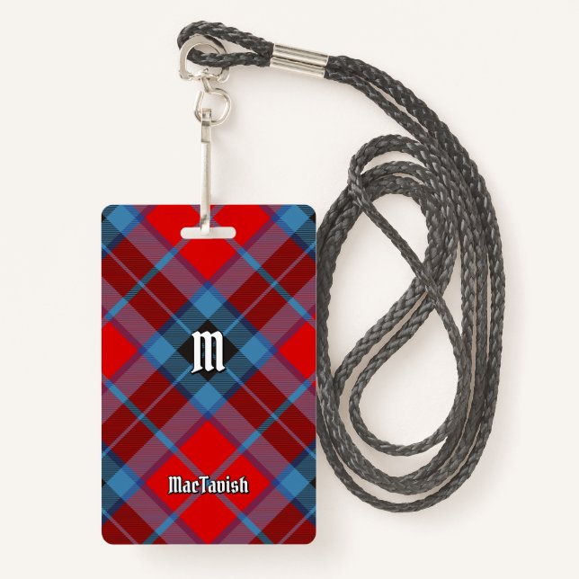 Clan MacTavish Tartan Badge (Front with Lanyard)