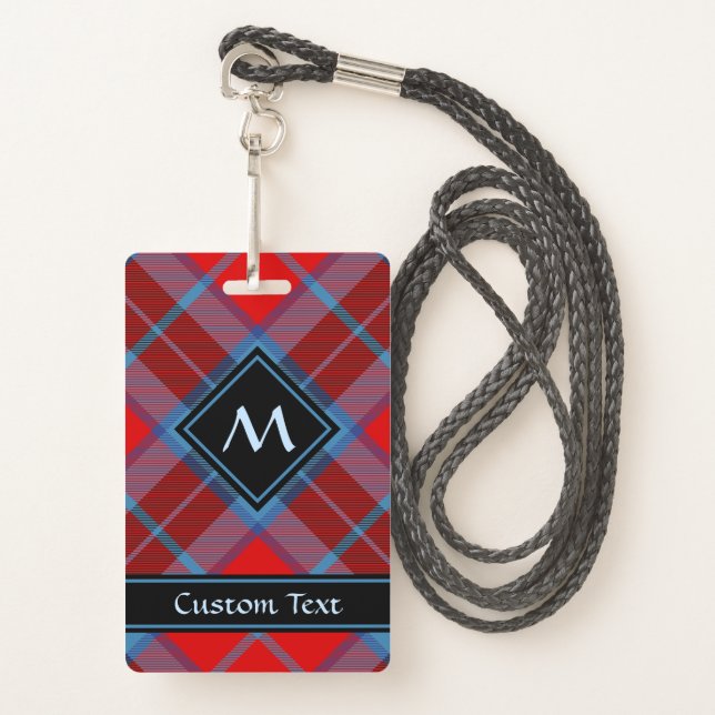 Clan MacTavish Tartan Badge (Front with Lanyard)