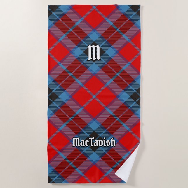 Clan MacTavish Tartan Beach Towel (Front)