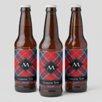 Clan MacTavish Tartan Beer Bottle Label