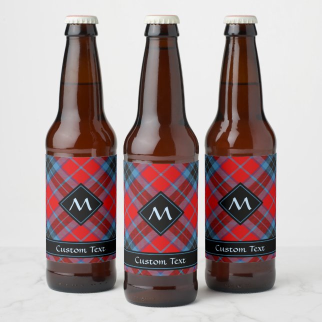 Clan MacTavish Tartan Beer Bottle Label (Bottles)