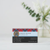 Clan MacTavish Tartan Business Card (Standing Front)
