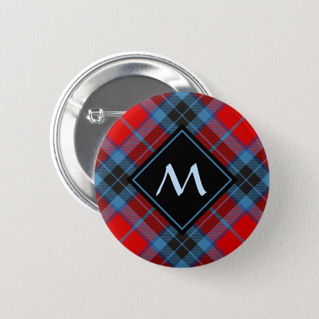 Clan MacTavish Tartan Button (Front & Back)