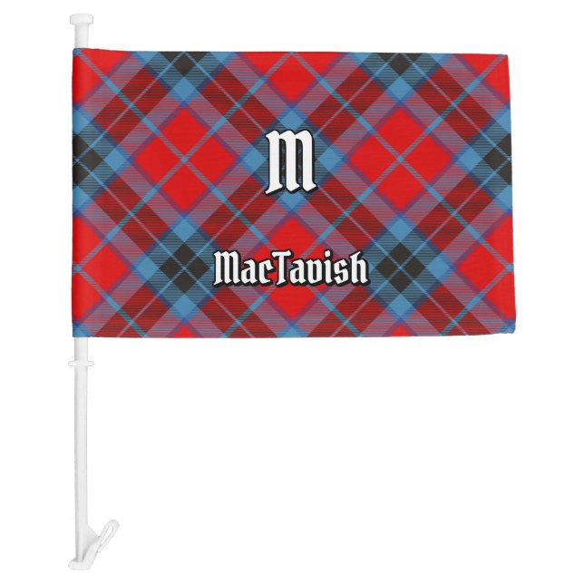 Clan MacTavish Tartan Car Flag (Front)