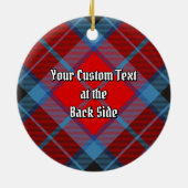 Clan MacTavish Tartan Ceramic Ornament (Back)