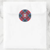 Clan MacTavish Tartan Classic Round Sticker (Bag)