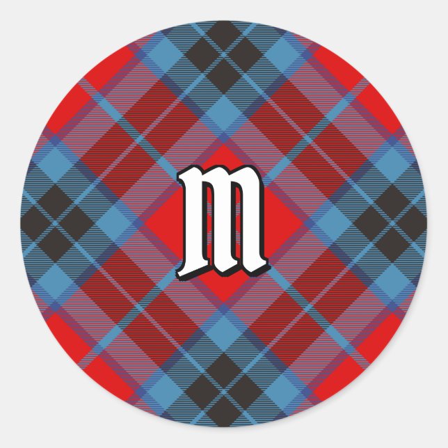 Clan MacTavish Tartan Classic Round Sticker (Front)