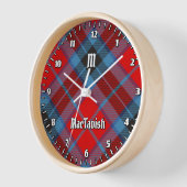 Clan MacTavish Tartan Clock (Angle)