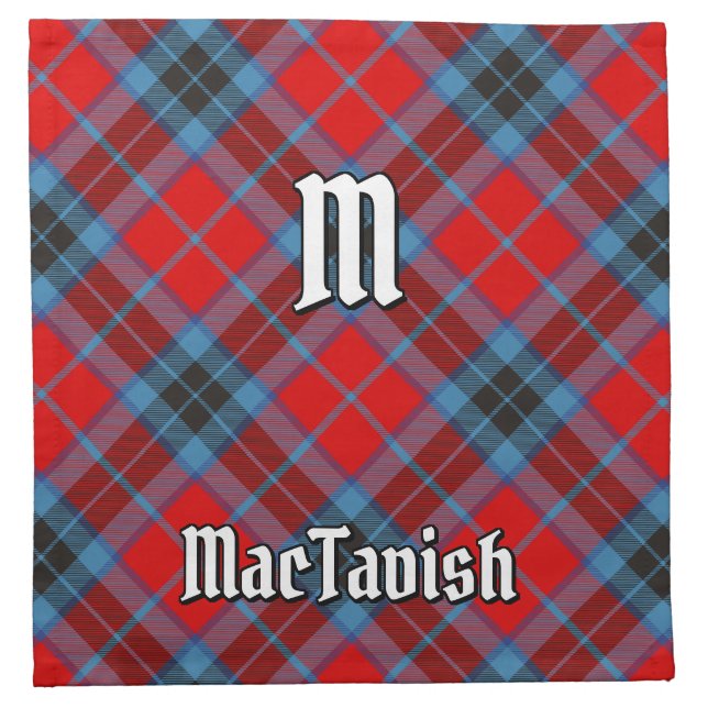 Clan MacTavish Tartan Cloth Napkin (Front)