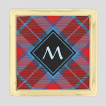 Clan MacTavish Tartan Gold Finish Lapel Pin