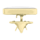 Clan MacTavish Tartan Gold Finish Lapel Pin (Side)