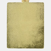 Clan MacTavish Tartan Gold Plated Banner Ornament (Back)