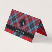Clan MacTavish Tartan Horizontal Folded Business Card