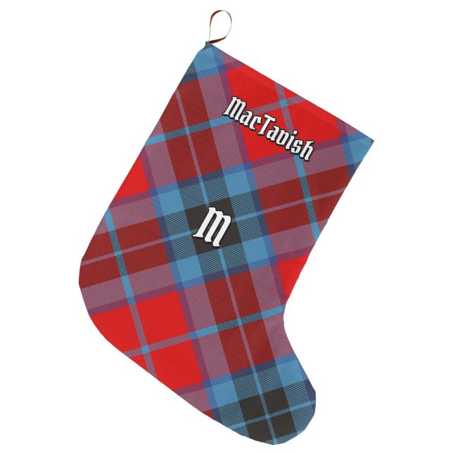 Clan MacTavish Tartan Large Christmas Stocking (Front (Hanging))