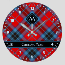 Clan MacTavish Tartan Large Clock