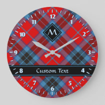 Clan MacTavish Tartan Large Clock