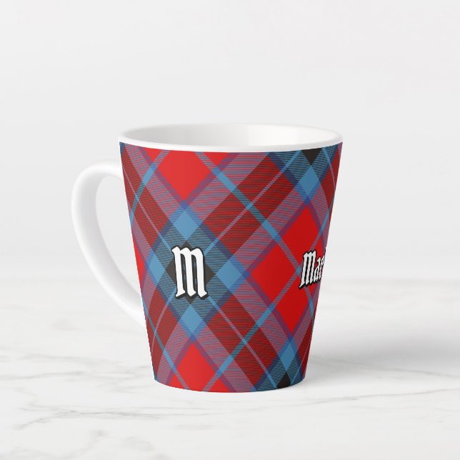 Clan MacTavish Tartan Latte Mug (Left Angle)