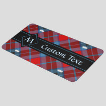 Clan MacTavish Tartan License Plate