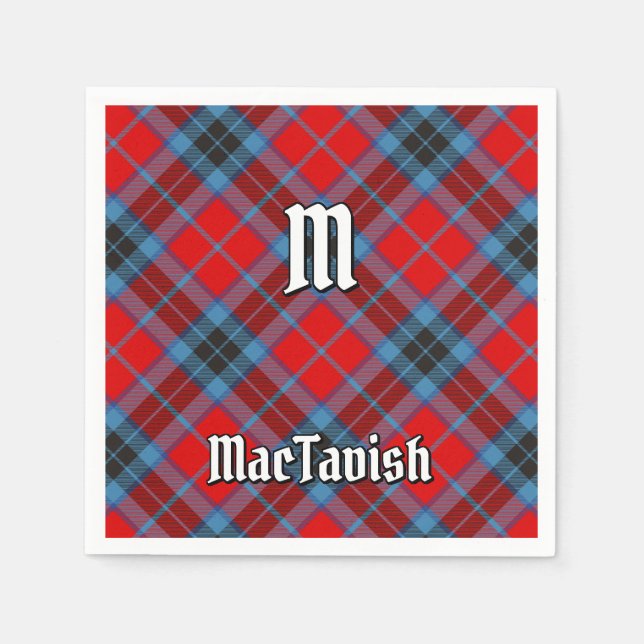 Clan MacTavish Tartan Napkins (Front)