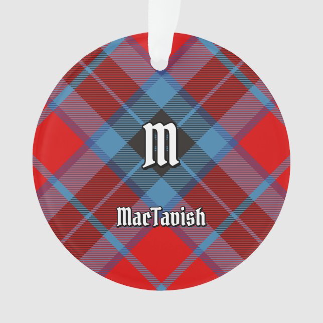 Clan MacTavish Tartan Ornament (Front)