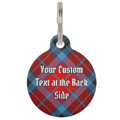 Clan MacTavish Tartan Pet ID Tag (Back)