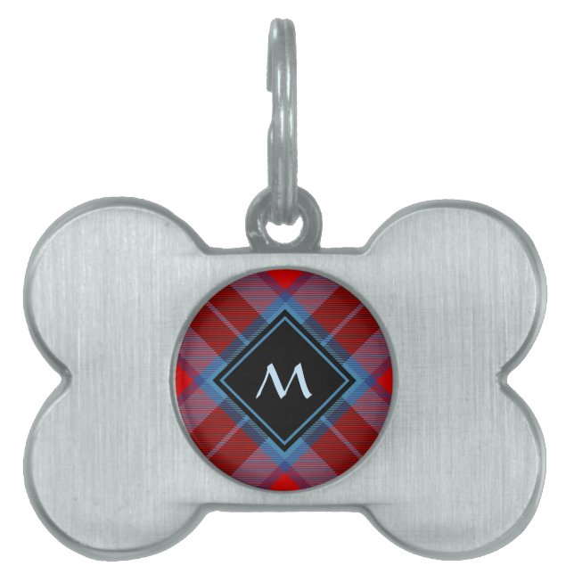 Clan MacTavish Tartan Pet ID Tag (Front)