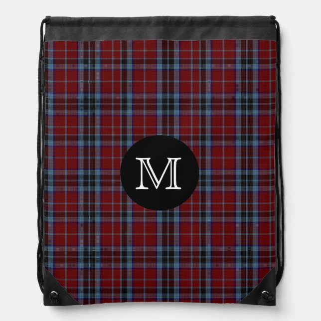 Clan MacTavish Tartan Plaid Monogram Backpack (Front)