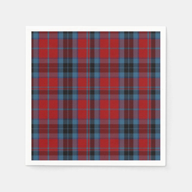 Clan MacTavish Tartan Plaid Napkins (Front)