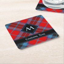 Clan MacTavish Tartan Square Paper Coaster