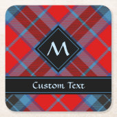 Clan MacTavish Tartan Square Paper Coaster (Front)