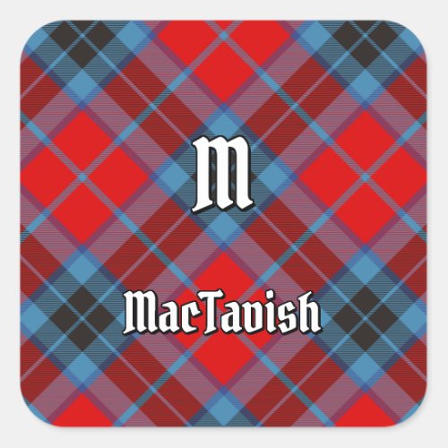 Clan MacTavish Tartan Square Sticker