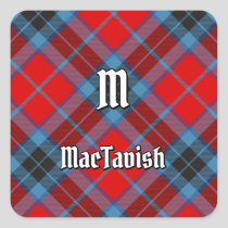 Clan MacTavish Tartan Square Sticker