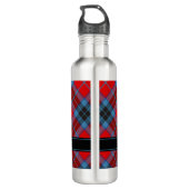 Clan MacTavish Tartan Stainless Steel Water Bottle (Back)