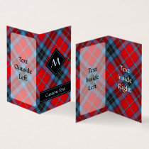 Clan MacTavish Tartan Vertical Folded Business Card