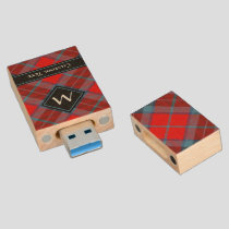 Clan MacTavish Tartan Wood Flash Drive