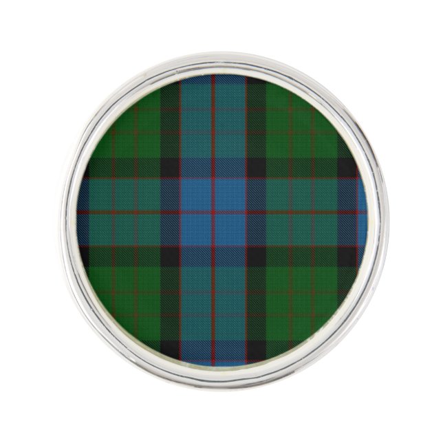 Clan MacWilliam Plaid Lapel Pin (Front)