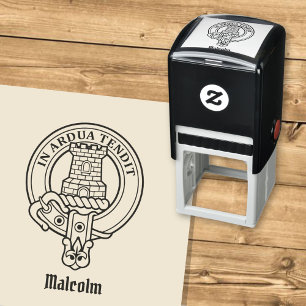 Clan Malcolm Crest Self-inking Stamp