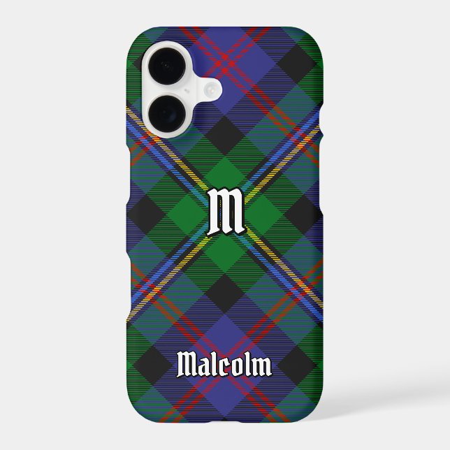 Clan Malcolm Tartan Case-Mate iPhone Case (Back)