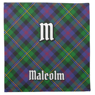 Clan Malcolm Tartan Cloth Napkin