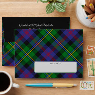 Clan Malcolm Tartan Envelope
