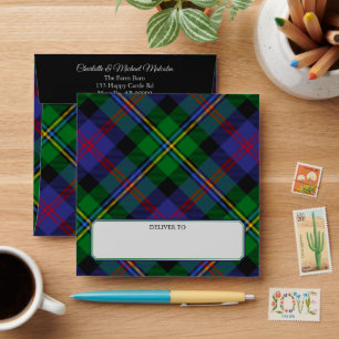 Clan Malcolm Tartan Envelope