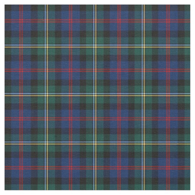 Clan Malcolm Tartan Fabric (Close Up)