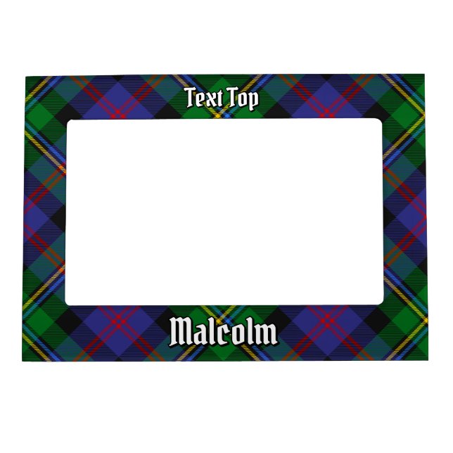Clan Malcolm Tartan Magnetic Frame (Front)
