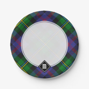 Clan Malcolm Tartan Paper Plates